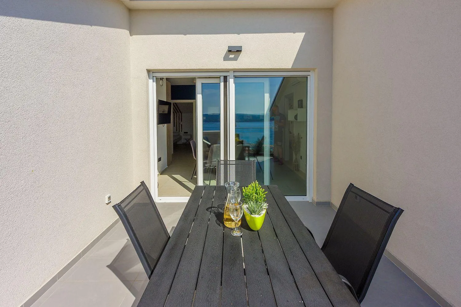 Exquisites Apartment Mit Meerblick, Sauna, Gym, Pool, Klimatisierten Schlafzimmern - Nur 500 Meter Zum Strand Crikvenica 0*,