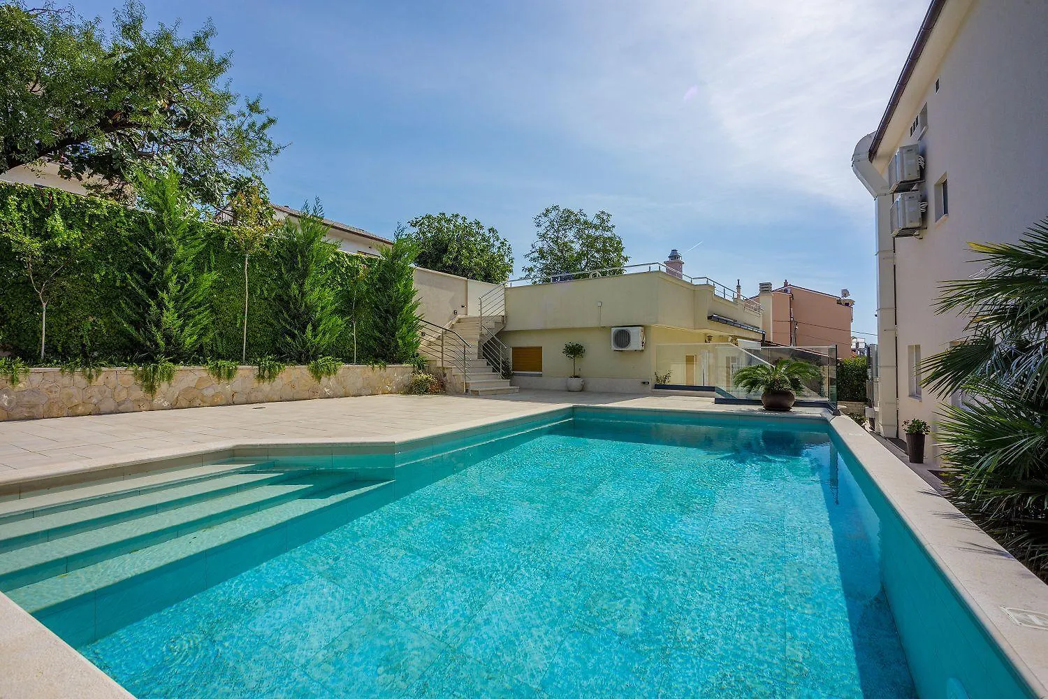 Exquisites Apartment Mit Meerblick, Sauna, Gym, Pool, Klimatisierten Schlafzimmern - Nur 500 Meter Zum Strand Crikvenica Croatia